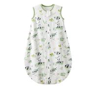 Duomiaomiao Baby Sleeping Bag 0.5 Tog Sleep Sack, Baby Summer Sleeping Bag 100% Cotton Baby Wearable Blanket Unisex Toddler Newborn Sleep Bag 18-36 Months, Panda
