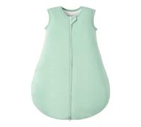 Duomiaomiao Baby Sleeping Bag 1.0 Tog Sleep Sack, Newborn Sleeping Bag Bamboo Cotton Baby Wearable Blanket All Seasons 0-6 months, Green
