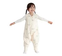 Duomiaomiao Baby Sleeping Bag 2.5 TOG, 100% Cotton Sleeping Bag with Legs Warm Baby Sleeping Bag with Feet for 36-48 Months Toddler Sleeping Bag, Rainbow