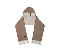 DUOMIYX Scarf Women Winter Double-Sided Hooded Scarf Windproof Warm Shawl Cape-Khaki-220 * 30Cm