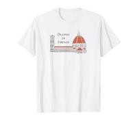 Duomo di Firenze, Cathedral of Florence, Italy Hand-Drawn Value Graphic T-Shirt