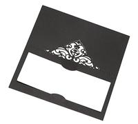 Duontyye 100 Pcs Table Place Cards with White Inserts Crown Tent Cards Name Cards for Wedding Banquets Buffet Bridal Black