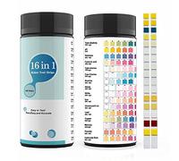 Duontyye 100PCS 16 in 1 Water Test Kits Drinking Water Testing Strips Tap and Well Water Test Strip & Testing for PH,Lead,Chlorine