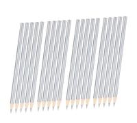 Duontyye 20 Pack Silver Welders Pencil Metallic Silver Marking Pencil for Construction Workers Metalwork Plumbers Framers