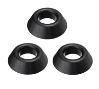 Duontyye 3 Pack Ball Holder Ball Stands Basketball Football Plastic Display Stand Base Black