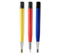Duontyye 3 Pcs/Set Fiberglass Steel Scratch Brush Pen Sanding Fiber Bristles Polish Watch Rust Dirt Remover Jewelry Circuit Board Cleaning