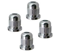 Duontyye 4 Pcs Electric Bass Guitar String Mounting Ferrules Bushing for Universal Bass Body,Silver