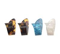 Duontyye 4 Pieces Thumb Finger Guitar Pick Celluloid Mediator Thumbpick for Acoustic Electric Guitarra Thickness