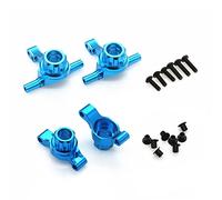 Duontyye 4Pcs Metal Front and Rear Upright Knuckle Arms Steering Knuckle Set for TT02 TT-02 1/10 RC Car Upgrade Parts