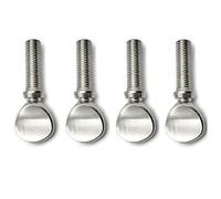 Duontyye 4Pcs Sax Neck Screw Tightening Screw Compatible with Sax Saxophone Bass Clarinet Replacement Parts Accessories (Silver)