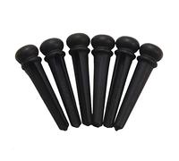 Duontyye 6 Pcs Guitar Family Natural Ebony Folk Acoustic Guitar Bridge Pins