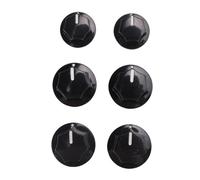 Duontyye 6Pcs Control Knob Volume Audio Control Knobs for Jazz Bass Electric Guitar Parts