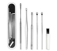 Duontyye 6Pcs Ear Pick Cleaning Set Health Care Tool Ear Wax Remover Cleaner Curette Kit