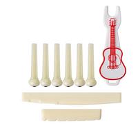 Duontyye 9 PCS Acoustic Guitar Bridge Pins, the Guitar Parts and Accessories Perfectly Restore the Pure Tone