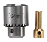 Duontyye Hot Electric Drill Grinding Mini Drill Chuck Key Keyless Drill Chucks 0.3-4mm Capacity Range W/ 3.17mm Shaft Connecting Rod