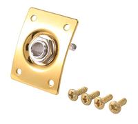 Duontyye Square Style Jack Plate Guitar Bass Jack 1/4 Output Input Jack Socket For Electric Guitar Parts & Accessories Gold