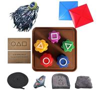 DUOPAI Gonggi Game, Minigame Grasping Stones Five Stones, Classic Hand-Eye Coordination Fun, Gong Gi Korean Gong-Gi Game, Korean Folk Game Set, Hand Eye Coordination Training Toy