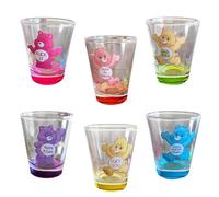 DUOPAI Swear Bears Shot Glasses 6 Pieces, Creative Cartoon Tequila Glass Set, Cute Small Shot Glasses Set of 6 Pieces for Cocktail Parties and Gatherings, Heavy Base Shot Glasses