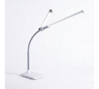 Daylight DuoPro™ Dual Head LED Desk Lamp with Anti-Glare Shades, Adjustable Brightness, & 95+ CRI for Accurate Color - Modern Design, Perfect for Home Office, Crafting & Studying (UK Plug)
