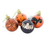 DUORUI 12pcs Tree Baubles Hanging Balls Halloween Decoration Plastic Party Ornament Outdoor Indoor