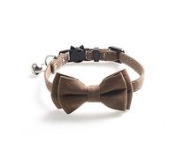 DUORUIMI Cat Collar with Bell Bow Tie Safety Quick Release Adjustable for Pets Kitten