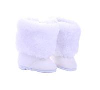DUORUIMI Doll Boots White Shoes Winter Accessory for American Girl Doll 18 inch