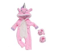 DUORUIMI Doll Clothes Winter Outfit Jumpsuits Pajamas for American Girl Doll 18 inch Cute Unicorn Pattern
