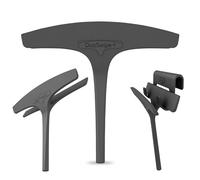 DuoSwipe - The Dual Shower Squeegee for Round Showers, Silicone Shower Wiper for Shower, Bathroom, Tiles, Mirrors, Smooth Surfaces, Round Shower, Window Squeegee, Bathroom Wiper, with Solid Steel Core