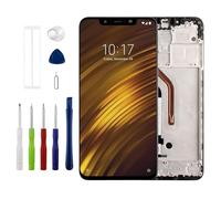 Duotipa LCD Display Touchscreen Digitizer Assembly Replacement for Xiaomi Mi Poco F1 / Pocophone F1 M1805E10A 6.18 Inch with Technical Repair Tools Kit Black