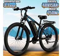 DUOTTS C29 Electric Bike 750W Motor 48V15AH Battery E-bike Can Be Connected To Bluetooth 29-inch Tire Mountain Electric Bicycle Delived time 3-7Days black