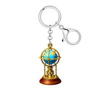 DUOWEI Acrylic Globe Keychain Accessories Teacher Gifts for Women Traveler, World Map Earth Key Chain for Backpack Bag Charms