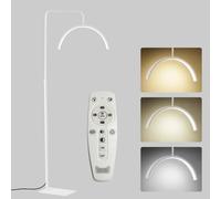 duowelly 48w Led Half Moon Light with Remote Control, 6000Lux Beauty Lights Floor Standing,Floor Lamp for Eyelash Extensions,Tattoo,Skincare, Eyebrows(White)