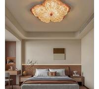 duowelly 72W LED Ceiling Light with App & Remote Control, 40CM Floral Resin Lampshade, Ceiling Lights for Bedroom Living Room Kitchen Dining Hallway, Light Fittings Ceilings
