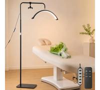 duowelly LED Half Moon Light with Remote Controller, Black, 36W