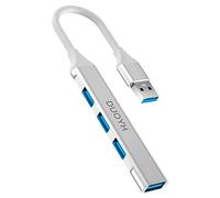 DUOYHIEL Multiport USB 3.0 Hub, 4 Port USB Expander for Laptop, Fast Data Transfer Multiport USB Splitter with 0.8ft Cable for Windows PC, Mac, Printer, Mobile HDD…