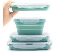 Duoyou DY-CS103S WHD1445-SHY Collapsible Silicone Lunch Box, Other, Blue