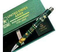 DuoZanthic USA 250th anniversary pen of Stainless Steel 250th Anniversary Commemorative Ballpoint Pen of Green exterior, 250th Pen & Writing Tool