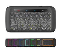 Dupad story H20 Mini Wireless Keyboard with Touchpad, Full Size Touchpad, Handheld IR Remote Keyboard for Android TV Box, Windows PC, HTPC, IPTV, PC, Raspberry Pi
