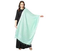 DUPATTA BAZAAR Women's sea Green Plain Linen Dupatta Free