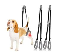 DUPELEC 2Pcs Dog Back Legs Support Harness Soft Coral Velvet Adjustable Strap Dog Rear Legs Lifting Sling Aid Hind Leg Support (Black)
