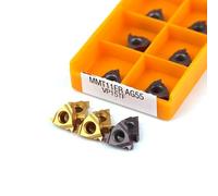 DUPHA CNC Carbide Insert Cutter, MMT 11IR 11ER AG55 AG60VP15TF UE6020 US735 Thread Turning Tool Carbide Insert CNC Lathe Slotting Insert (Size : 11IR AG55 UE6020, Color : 10pcs(1 boxes))