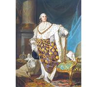 Duplessis Portrait König Louis XVI Frankreich Royal Painting Großer Druck Poster Wandkunst Dekor Bild