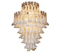 Duplex Building Glass Villa Living Room Lamp Light Luxury Postmodern Minimalist Hall Staircase Long Chandelier