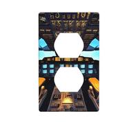 Duplex Device Receptacle Airplane Cockpit Print Wall Plate Switch Plate Electrical Outlet Cover