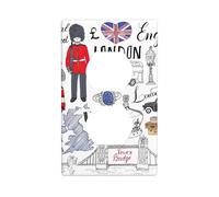 Duplex Device Receptacle I Love London Print Wall Plate Switch Plate Electrical Outlet Cover
