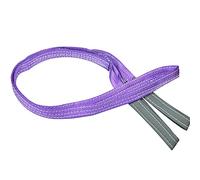 Duplex Polyester Webbing Lifting Heavy Duty Flat Cargo Sling Strap Anti-Cut and Anti-Abrasion Treatment Tow Sling Strap Strop for Moving Storage (1T 3M Purple)