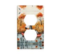 Duplex Socket Decorative Wall Plate Electrical Receptacle Light Switch Quality Faceplate Switchplate for Home Decor 4.5 X 2.76 in Little Zebra on The Boat Printed