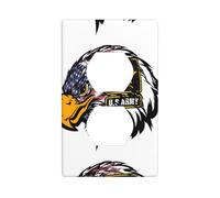 Duplex Socket Decorative Wall Plate WHJDPP US Army Cool American Flag Eagle Picture Wall Decoration Flexible for Living Room Bedroom Bathroom