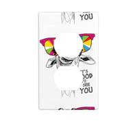 Duplex Socket Decorative Wall Plate YYHHAOFA Cute Funny Giraffe Pattern Wall Decoration Flexible for Living Room Bedroom Bathroom