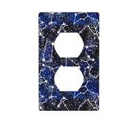 Duplex Socket Decorative Wall Plate YYHHAOFA Glow in The Dark Pattern Wall Decoration Flexible for Living Room Bedroom Bathroom